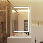 LED Bathroom Mirror Backlit and Frontlit Anti-Fog Bathroom Mirror with LED Light