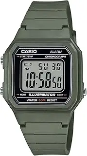 [Casio] Men's W217H-3A Digital Watch, Green, 43.1 x 41.2 x 10.5 mm