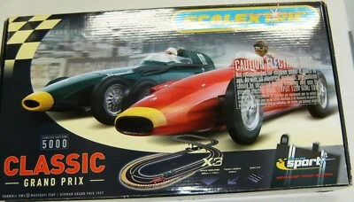 Scalextric Classic 1957 Grand Prix Slot Race Track Limited Edition Set 5K C1159