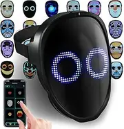 [AIGLUN] LED Face Transforming Mask with Gesture Control Fun - Cool stuff Halloween Cosplay and Christmas Parties