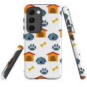 For Samsung Galaxy S23 Case Shielding Cover, Dog Houses