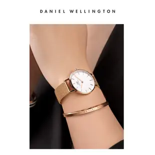 Daniel Wellington DW 手錶 Petite Melrose 36mm玫瑰金米蘭金屬錶 DW00100305