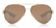 Costa Del Mar South Point Polarized SO 84 OSCP Men's Sunglasses Gold Size 58