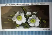 Printed needlepoint tapestry Canvas Only Orchidea 24x51 Cm Flowers