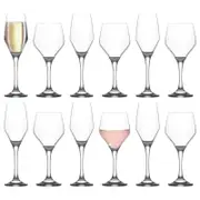 12pc Ella Wine Glasses & Champagne Flutes Set
