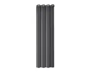 Sheer Curtains Light Diffuse Thick Polyester Voile Sheer Curtain Panels for Home-Dark Gray