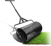 Peat Moss Spreader, 24" Compost Spreader with Adjustable T Shaped Long Handle, Garden Spreaders for Planting, Seeding, Top Dressing Compost, Dirt, Mulch, Fertilizer, Soil