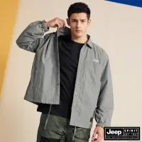 在飛比找momo購物網優惠-【JEEP】男裝 CORDURA率性工裝教練外套(灰色)