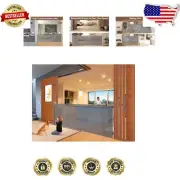 120" Long Retractable Mesh Gate - Lightweight Baby & Pet Safety Solution in Gray
