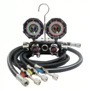NEW BLACKMAX Mechanical Manifold Gauge Set, 4 Valves, 4 Hoses, MV4H4P5EZ
