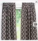 Chooty & Co. Decade Cocoa Embroidered Rod Panel 84”