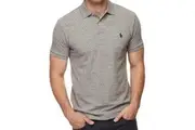 Ralph Lauren Men's Short Sleeve Custom Slim Fit Polo - Canterbury Heather