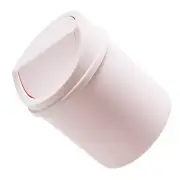 Container with Lid Mini Containers Garbage Can Bedroom Trash Pink