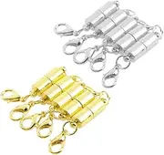 GLSTOY Gold Necklace Extender for Bracelet 10pcs Jewelry Magnetic Clasps with Lobster Claw Clasp for DIY Necklace