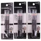3-Covergirl Easy Breezy Brow Fill + Define Pencils+Sharpener #505 Rich Brown