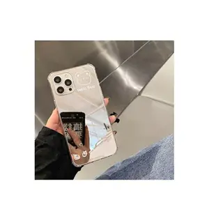 卡通鏡面適用于三星s8A60手機殼s9note108軟note9小熊s10s20鏡子s7edge硅膠s2