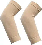 Anneome 2 Pairs Elastic Compression Arm Sleeves Skin Slimming Arm Shaper Sleeve Protector for Workout