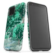 For Google Pixel 4 Case Tough Protective Cover Green Nature