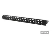 16-Port Unloaded Shielded Patch Panel [CB-RJ45-62]