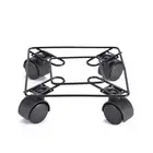 Potted Rolling Plant Stand Holder with Casters Accessory Plant Tray Roller5826