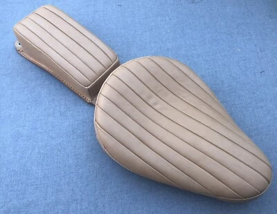 Harley Chopper Bobber Triumph Knucklehead Vintage Bates Style Real Leather Seat