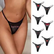 Women's Mesh Thong Sexy Panties Bikini Lightweight See Through Underwear US