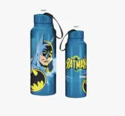 Brand New WB Batman Stainless Steel 27 oz w/ Nylon Strap Twist Top Shiny Blue