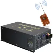 Power Inverter 6000W Pure Sine Wave 36V to 240V Solar Off Grid Remote Switch RV