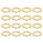 100Pcs Brass Flat Washer, M6x12x0.5mm Brass Washer Assortment for Screws Bolts