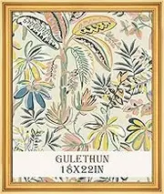 GULETHUN 18x22 Frame, Transitional Modern Design Picture Frames, 18 by 22 Rustic Poster Frame for Home Decor, Gold Vintage Photo Frame, Horizontal or Vertical Display, Choose Size & Color