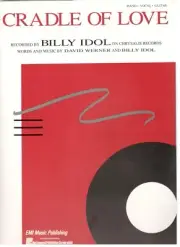 BILLY IDOL "CRADLE OF LOVE" SHEET MUSIC-PIANO/VOCAL/GUITAR-VERY RARE-NEW ON SALE