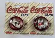 Set Of 4 1994 Coca-Cola Yo-Yo by Duncan - Made in USA - Classic Collectible Toy