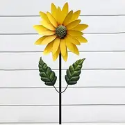 Wrought Iron Flowers Rotating Windmill Garden Courtyard Villa Decoration Iron Art Outdoor Decoration