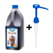 Edlyn Chocolate Flavoured Topping 3L Syrup Milkshake Thickshake + Pump