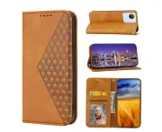 Compatible with RedMi 10C 4G Magnetic Flip Case, Premium PU Leather Case with Card Holder Wallet - Brown