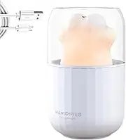 Desk Humidifier,300ml Cat Paw Shaped Water Vaporizer | Hydration Fog Spray Machine, Bedroom Night Light, Dry Air Cooling Device for Workers