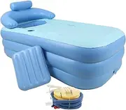 Portable Inflatable Bath Tub, PVC, Indoor Travel Spa, Foldable Design