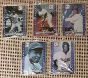 Jackie Robinson 5 Card Metal Set - Cooperstown Collection Metallic Impressions