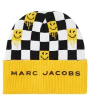[Marc Jacobs Kids] Marc Jacobs Kids Checked intarsia beanie III yellow