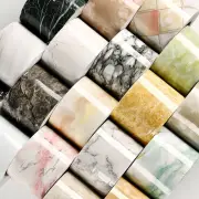 Vinyl Decals Wall Border Stickers Baseboard Waist Line Wallpaper Marble