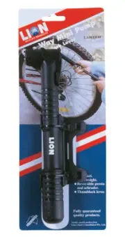 Mini Bicycle Bike Pump 2 Way Light Hand Held Presta Schrader Valve With Mounts
