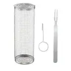 BBQ Basket Easy To Clean Barbecue Cage Net Camping Grill Mesh for Meat Vegetable