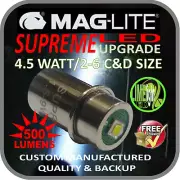 MAGLITE LED UPGRADE 2-6 CD 4.5W BULB GLOBE for TORCH FLASHLIGHT 1.5-9V 500LM AU