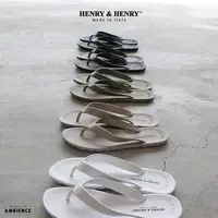 在飛比找蝦皮購物優惠-日本直送 義大利製 HENRY&HENRY質感人字夾腳拖鞋涼