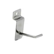 50mm Slatwall Hooks Metal Set Peg Board Tool Organizer Bins Assortment Garage Storage Organization Accessories Grooved Display Hanging Silver 100x