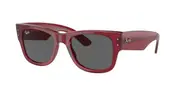 Ray-Ban RB0840S Mega Wayfarer 6679B1 Men's Sunglasses Red Size 51