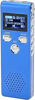 Voice Activated Recorder, HD Noise Reduction Sound Audio Recorder with Built in Dual Microphones, Dictaphone Recording Device for Lecture Interview (16g)
