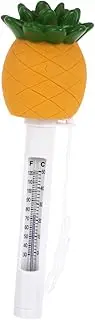 OFFSCH Thermometer Pineapple Swimming Temperature Pools Water Solar Gauge Fish Outdoor Spas Tubs Floating Hot Inflatable Pool Yellow Plastic