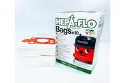 10 Genuine Numatic NVM-1CH HepaFlo Vacuum Cleaner Bags for Henry Junior Hetty James and more