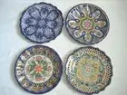 Pottery Barn DEL SOL Melamine DINNER Plates Set of 4 Blue Prints NEW in Box